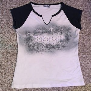90’s “baby girl” high rise shirt